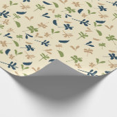 Papier Cadeau Petites Feuilles (Coin)
