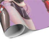 Papier Cadeau Petites filles Anime Thunder_Cove (Coin rond)