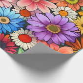 Papier Cadeau Petites fleurs mignonnes (Coin)