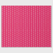 Papier Cadeau Petites questions rose blanche (Plat)