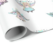 Papier Cadeau Petits anges minuscules de Renee Lavoie (Coin rond)