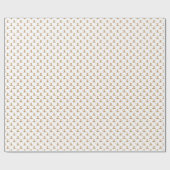 Papier Cadeau Petits bébés d'automne en Feuille en chute (Plat)