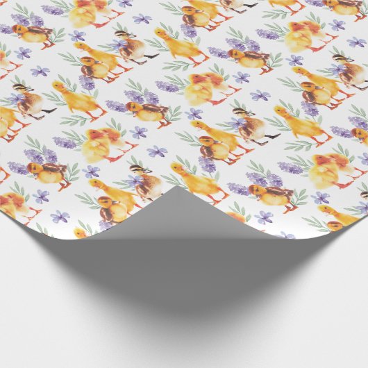 Papier Cadeau Petits canards jaunes (Coin)