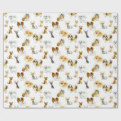 Papier Cadeau Petits chiens (Plat)