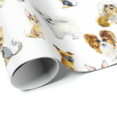 Papier Cadeau Petits chiens (Coin rond)