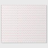 Papier Cadeau Petits Coeurs (Plat)