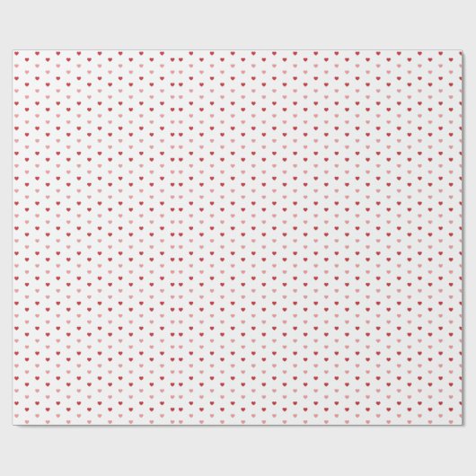 Papier Cadeau Petits Coeurs (Plat)