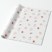 Papier Cadeau Petits cookies de Noël Motif sans couture | Plus b (Déroulé)