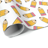 Papier Cadeau Petits crayons (Coin rond)