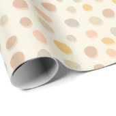 Papier Cadeau Petits galets de Pâques sur crème - motif. (Coin rond)