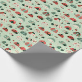 Papier Cadeau Petits Insectes Festifs (Coin)