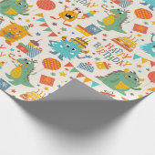 Papier Cadeau Petits Monstres Heureux (Coin)