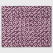 Papier Cadeau Petits motifs de léopard rose (Plat)