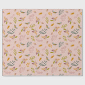 Papier Cadeau Petits oiseaux au printemps (Plat)