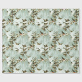 Papier Cadeau Petits oiseaux dans la neige (Plat)