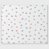 Papier Cadeau petits papillons (Plat)