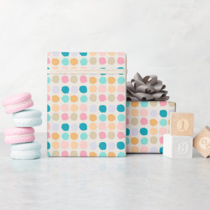 Papier Cadeau Petits Points Pastel