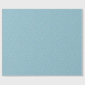 Papier Cadeau Petits pois bleu clair. (Plat)