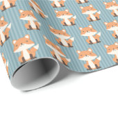 Papier Cadeau Petits renards (Coin rond)