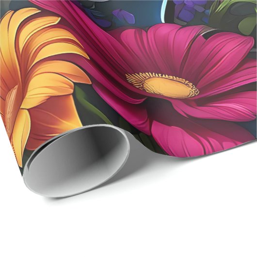 Papier Cadeau Petits requins (Coin rond)