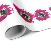 Papier Cadeau Petunias d'été (Coin rond)