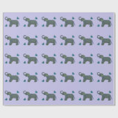 Papier Cadeau Peu d'éléphant de jade (Plat)