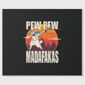 Papier Cadeau Pew Pew Madafakas (Plat)