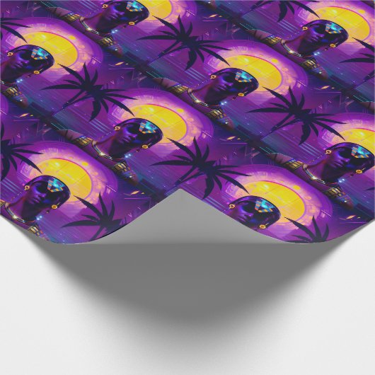 Papier Cadeau Pharaon Synthwave (Coin)