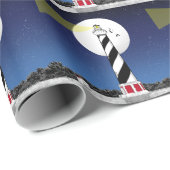 Papier Cadeau Phare de Cape Hatteras Caroline du Nord (Coin rond)