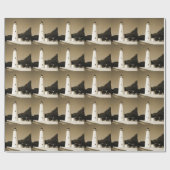 Papier Cadeau Phare d'Ocracoke (Plat)