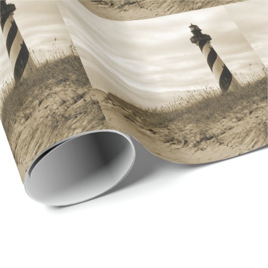 Papier Cadeau Phare du cap Hatteras (Coin rond)