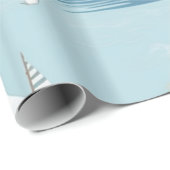 Papier Cadeau Phare Nautique (Coin rond)