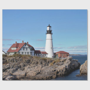 Papier Cadeau Phare principal Maine de Portland
