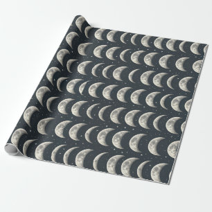 Papier Cadeau Phase de lune céleste (2)