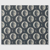 Papier Cadeau Phase Lunaire Céleste (1) (Plat)