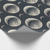Papier Cadeau Phase Lunaire Céleste (1) (Coin)