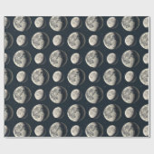 Papier Cadeau Phase Lunaire Céleste (3) (Plat)