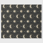 Papier Cadeau Phase Lunaire Céleste (5) (Plat)