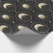 Papier Cadeau Phase Lunaire Céleste (5) (Coin)