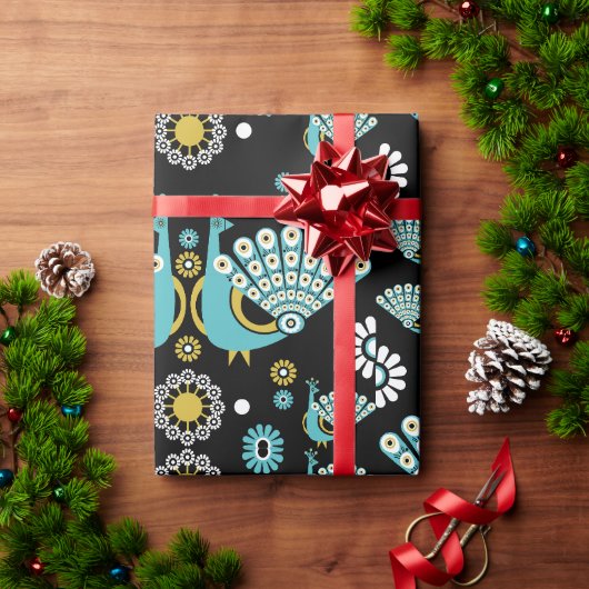 Papier Cadeau Pheasant Peacock Art (Cadeau de vacances)