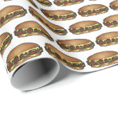 Papier Cadeau Philadelphia PA Philly Steak Cheesesteak Sandwich (Coin rond)