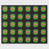 Papier Cadeau Philo-sloth-phical Funny Animal Sloth Pun Dark BG (Plat)