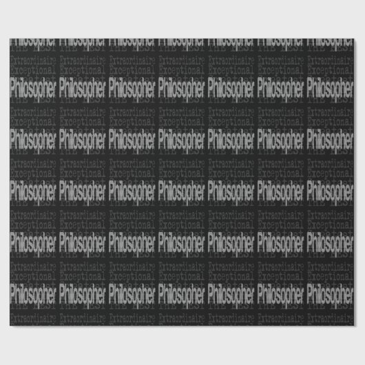 Papier Cadeau Philosophe saut (Plat)