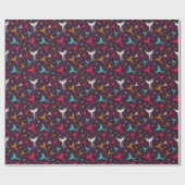 Papier Cadeau Phoenix Birds Figure Motif (Plat)