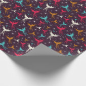 Papier Cadeau Phoenix Birds Figure Motif (Coin)