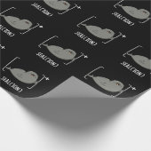 Papier Cadeau Phoque Ion Funny Sea Lion Pun Dark BG (Coin)