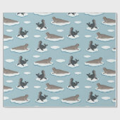 Papier Cadeau Phoques (Plat)