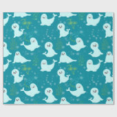 Papier Cadeau Phoques (Plat)