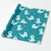 Papier Cadeau Phoques (Déroulé)