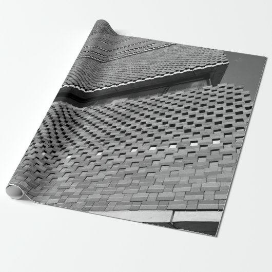 PAPIER CADEAU PHOTO À FAIBLE ANGLE DU BÂTIMENT ARCHITECTURAL (Déroulé)
